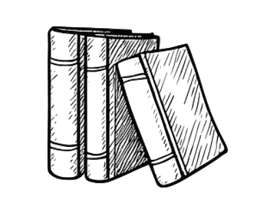 Stack of books illustration